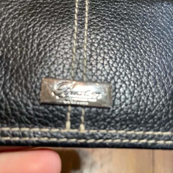 Wallet Buxton Black Trifold Snap Zippered Pocket ID Money Leather - Picture 6 of 6